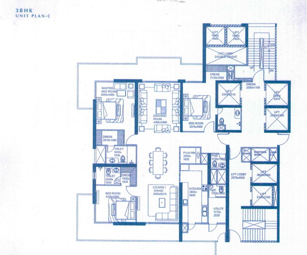 3 BHK Plan